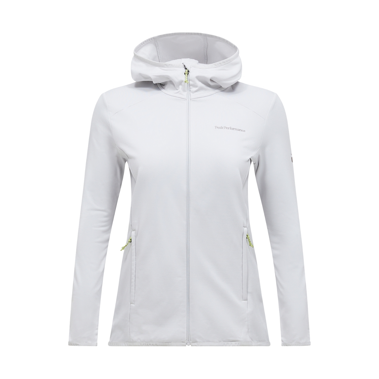 Peak Performance Womens Light Zip Hood Gris Clair | Antarctica