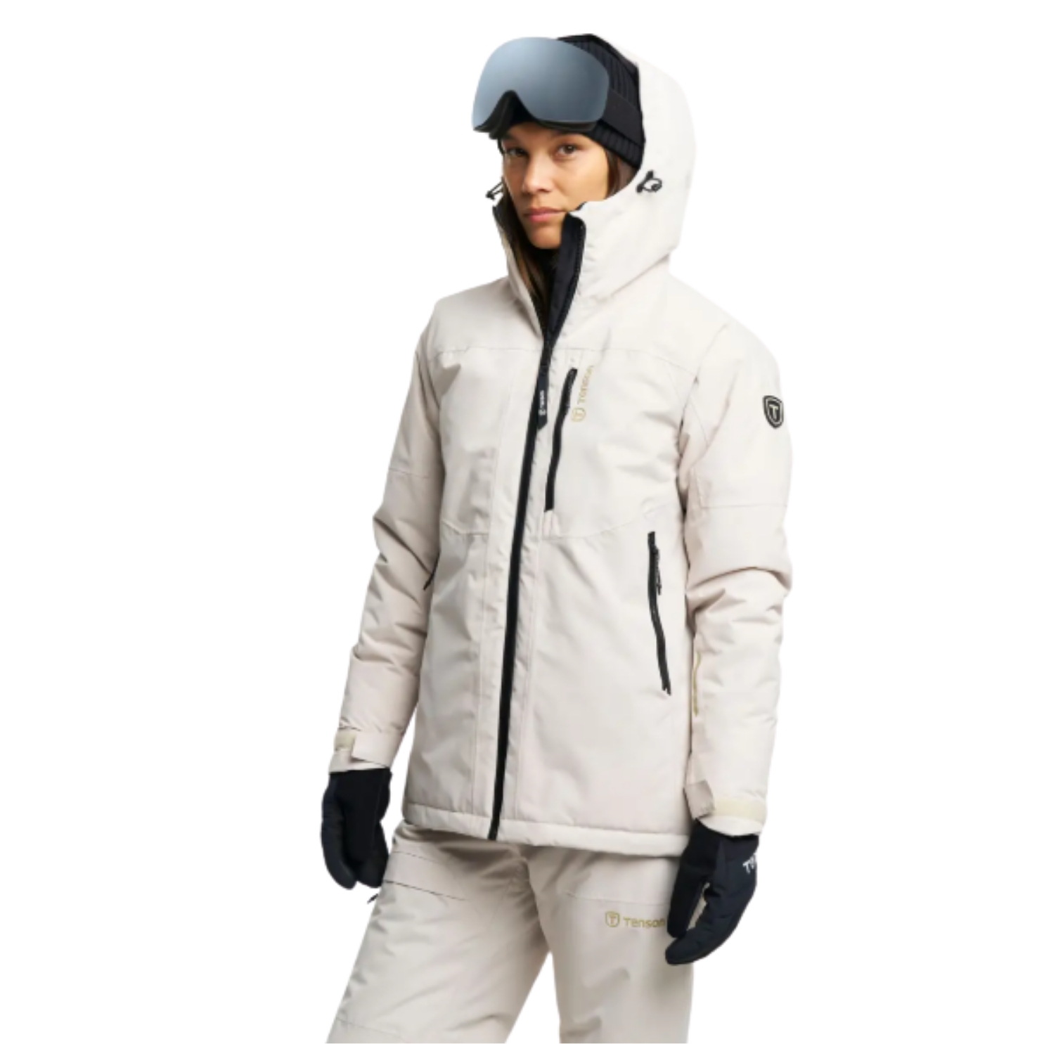 Tenson Womens Niseko Ski Jacket Beige