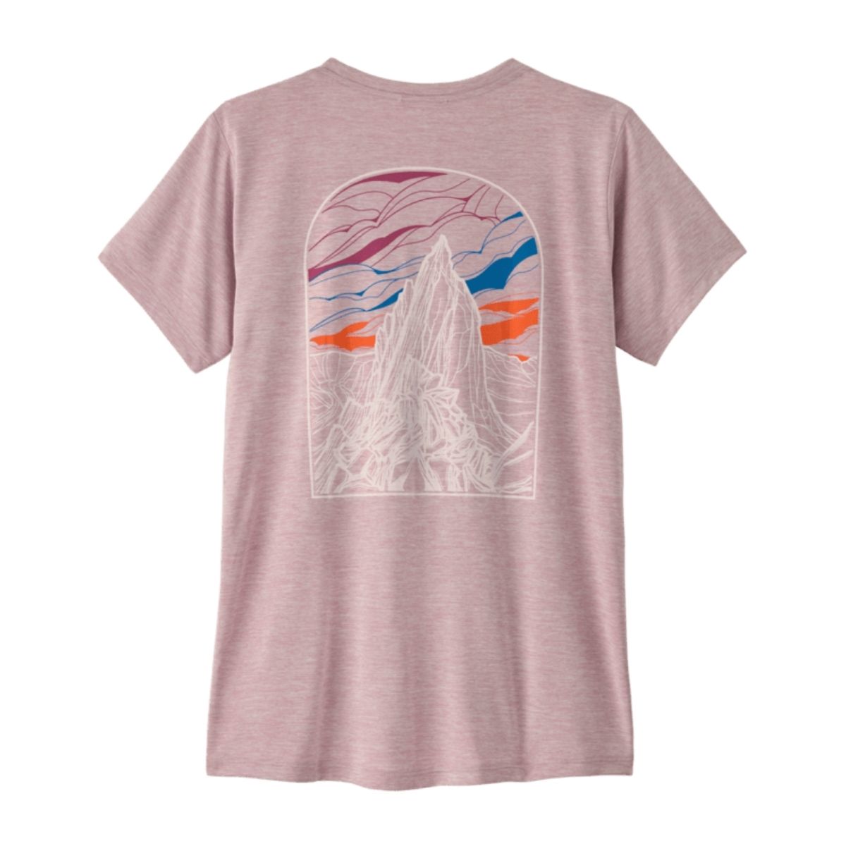 Patagonia Womens Cap Cool Daily Shirt / Cloud Crag Rose | Quiet Violet