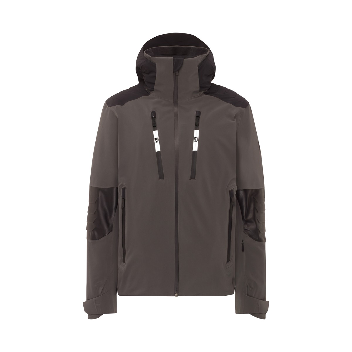 Toni Sailer Emil Faux Leather Men Ski Jacket Grijs