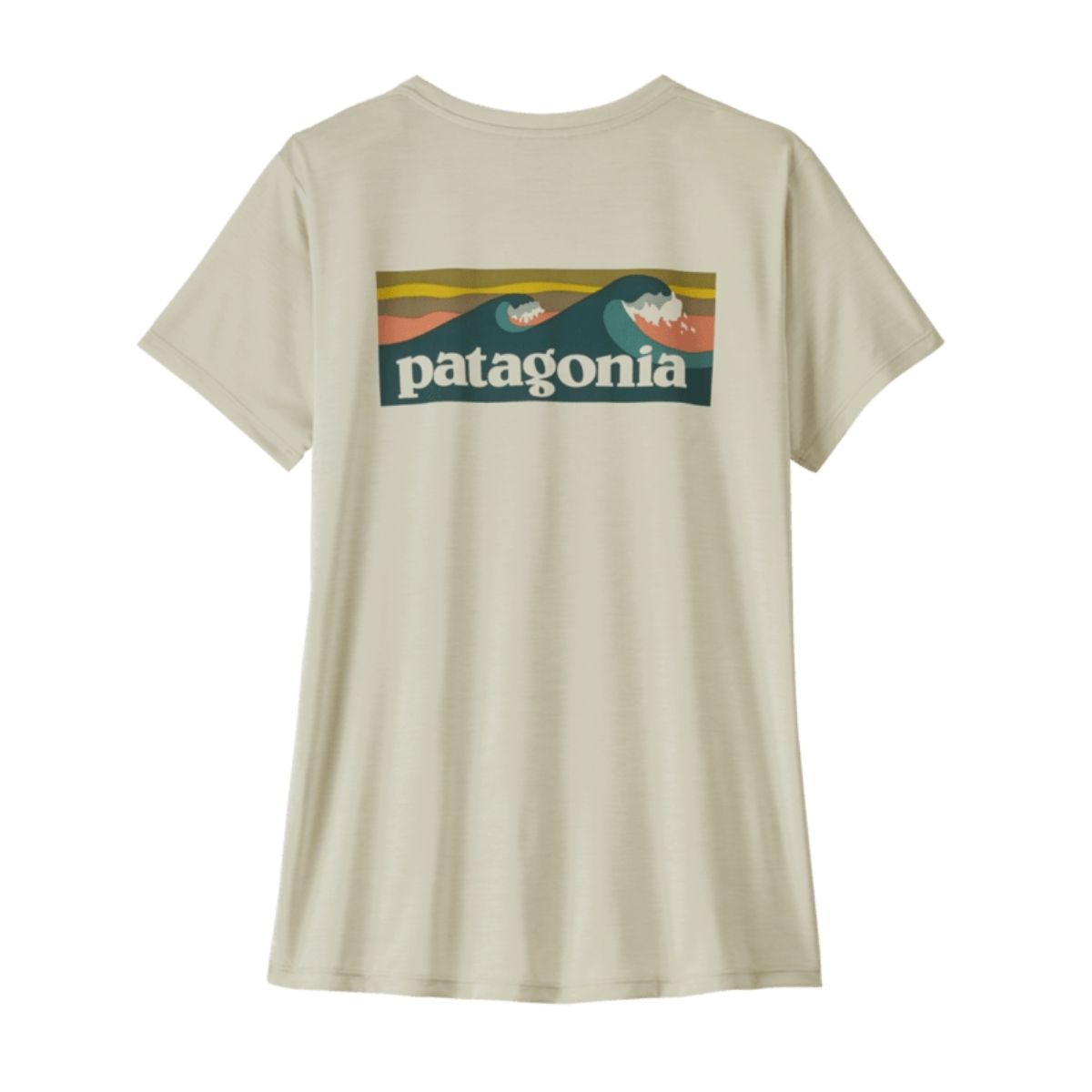 Patagonia Womens Cap Cool Daily Shirt – Boardshort Logo Beige