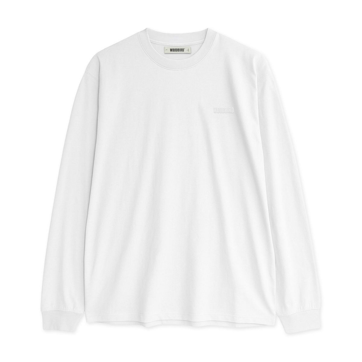Woodbird Mens WBBaine LS Tee Wit