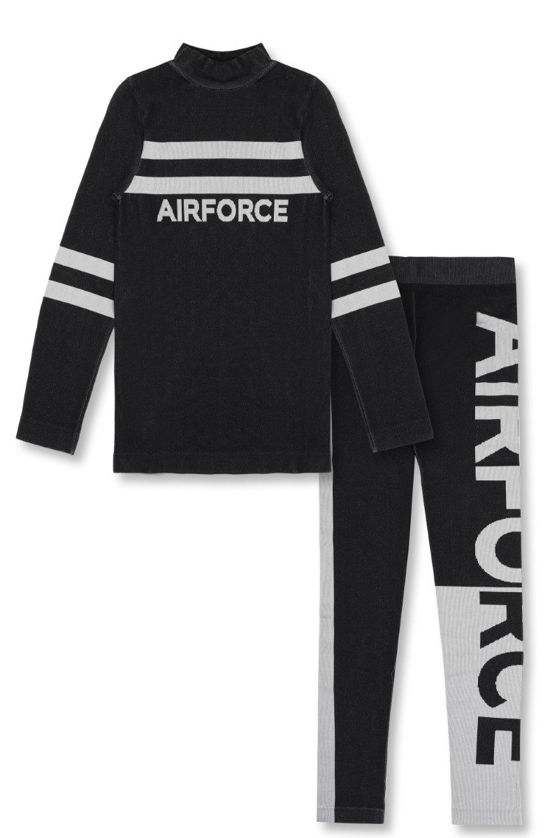 Airforce Womens Revelstoke Thermo Suit Dessin Noir