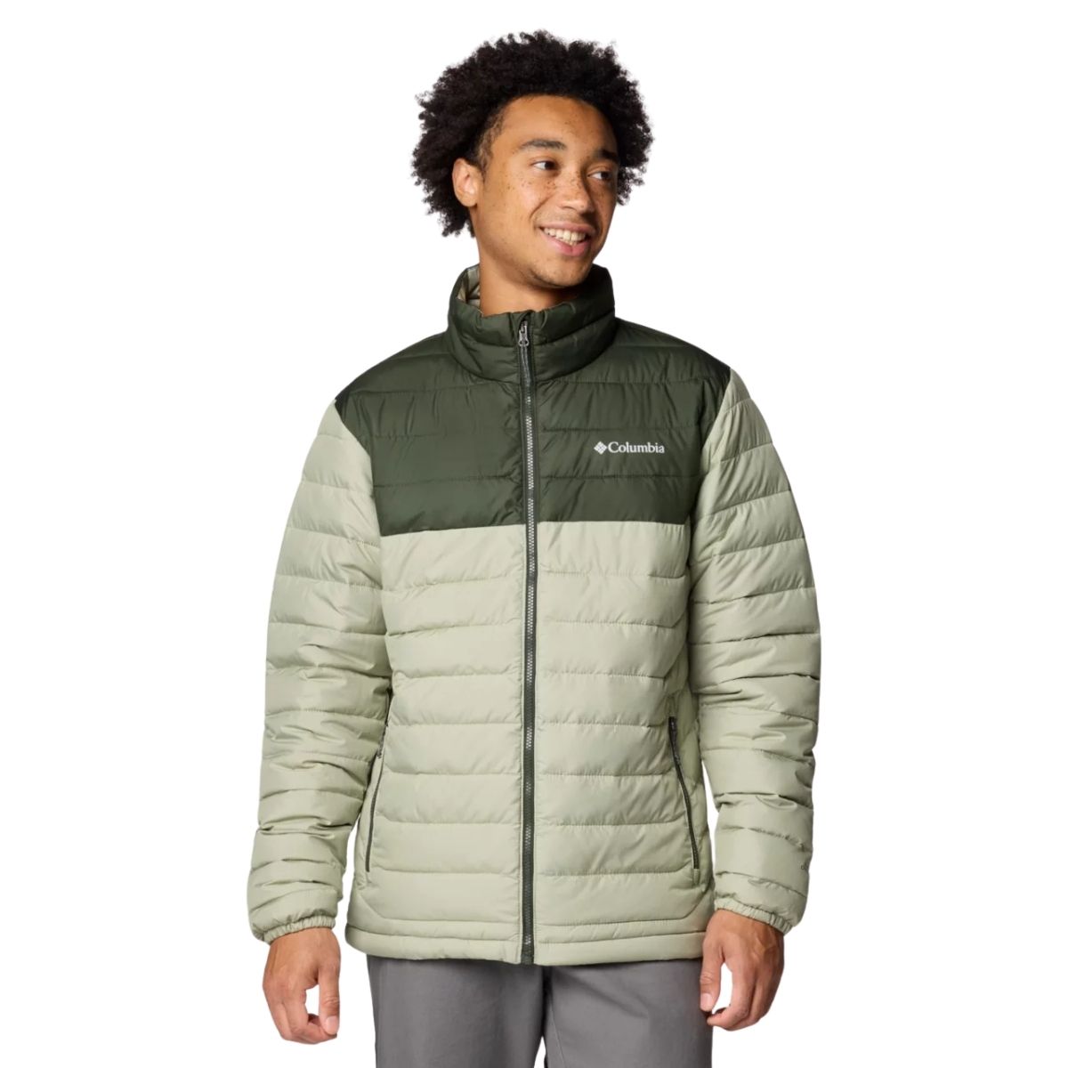 Columbia Mens Powder Lite II Jacket Vert Clair | 348 – Safari, Greensc