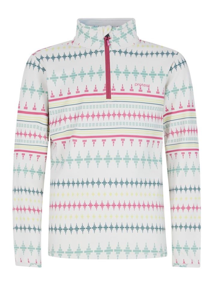 Protest Girls Prtzoak Jr 1/4 Zip Active Top Blanc |