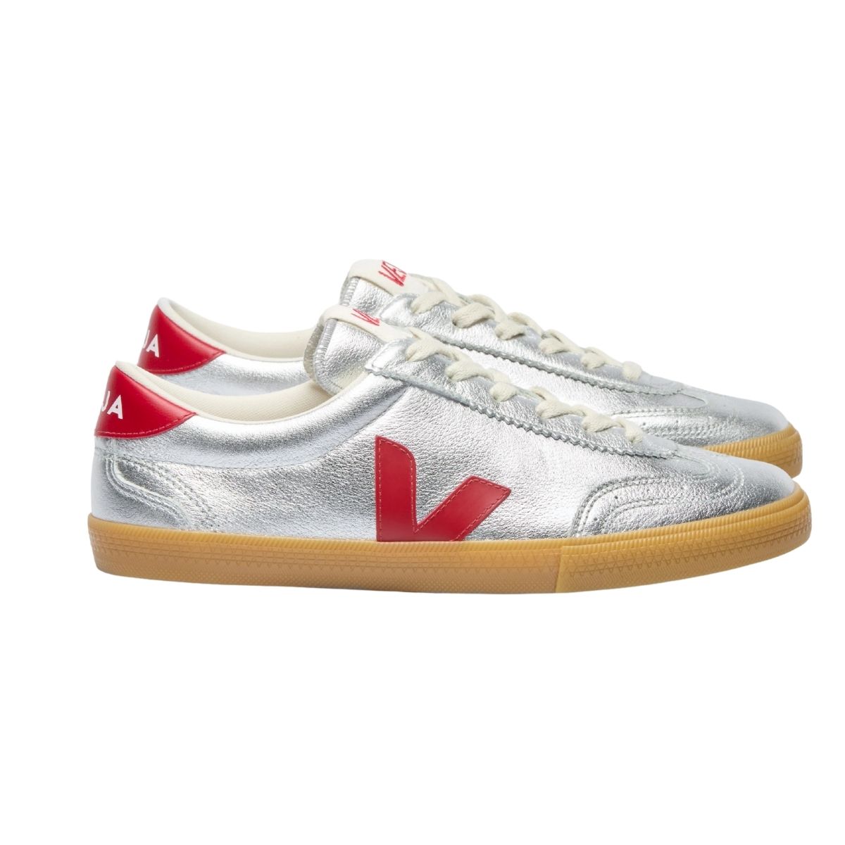 Veja Womens Volley O.T. Leather Argent | Silver_pepper