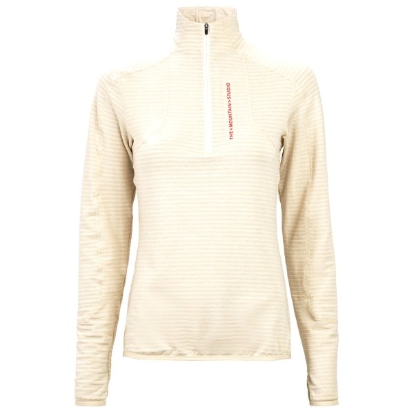The Mountain Studio Womens Light Tech Fleece Half Zip Beige