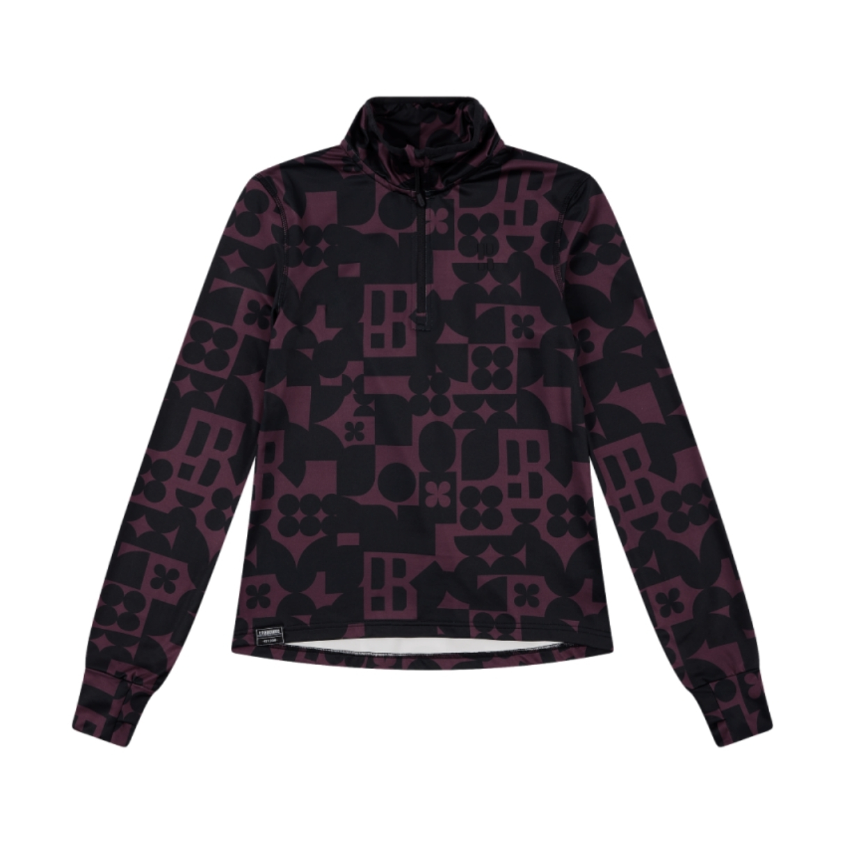 Poederbaas Womens Arty Pully Bordeaux