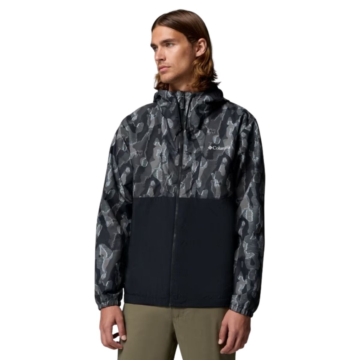 Columbia Mens Spire Valley Novelty Windbreaker Zwart