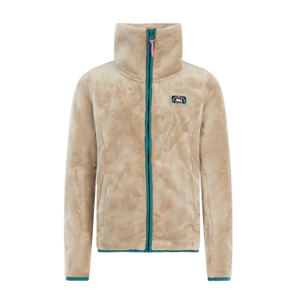 Protest Girls Prtjoanne Jr Full Zip Active Top Beige