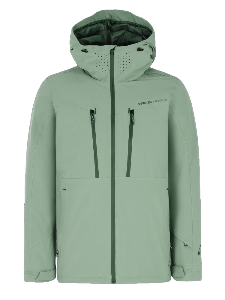 Protest Mens Prttimothy Snowjacket Groen