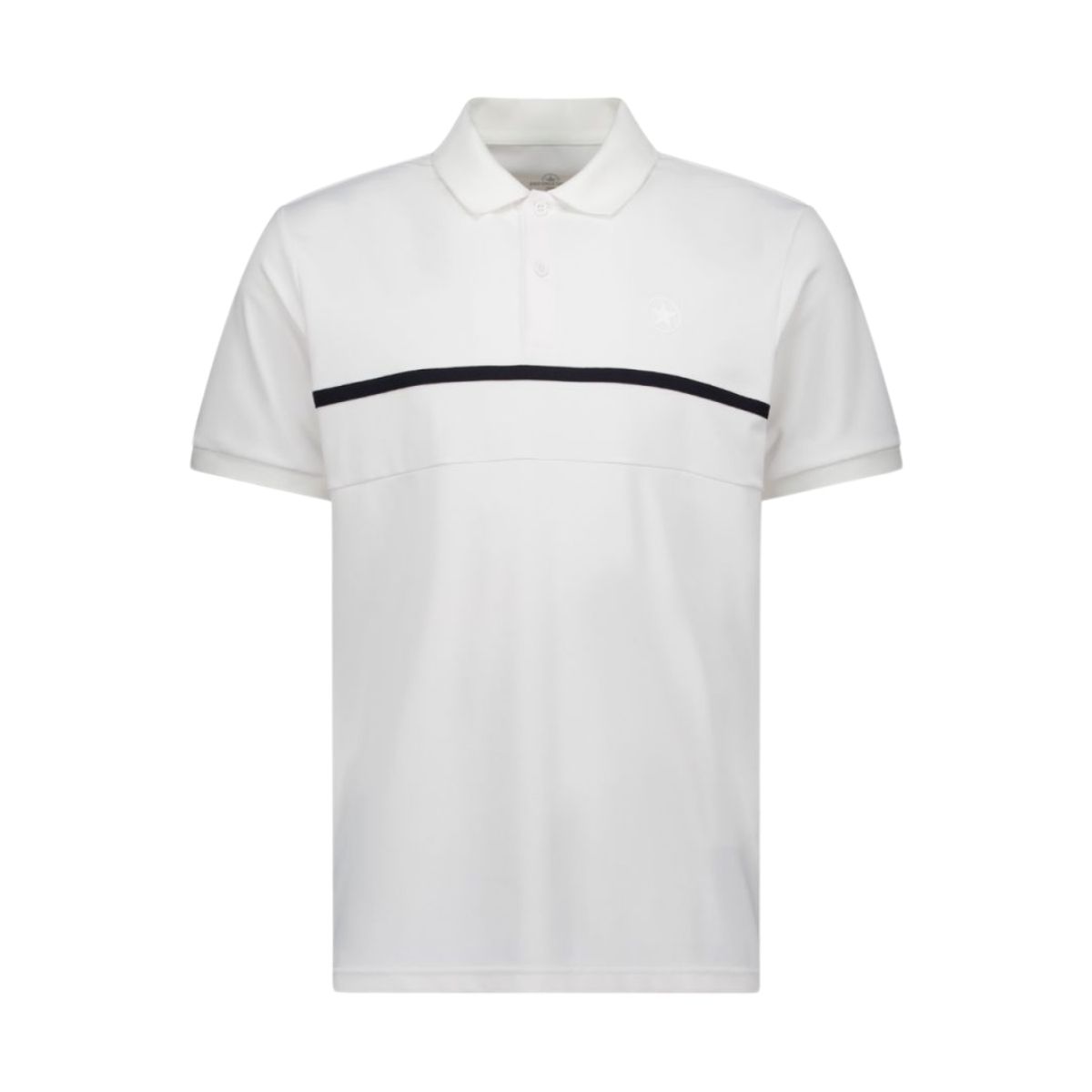 Airforce Mens Carlo Stripe Polo Wit
