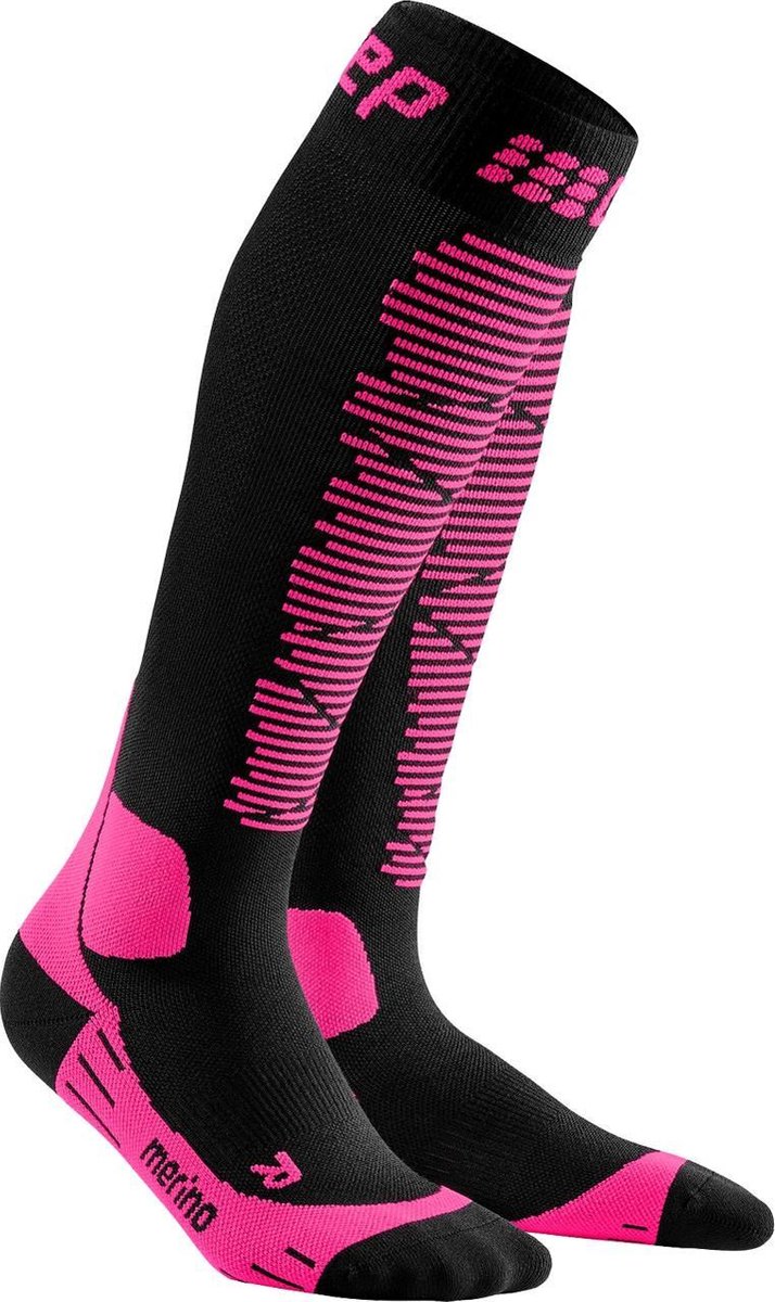 Cep W Ski Merino Socks Zwart