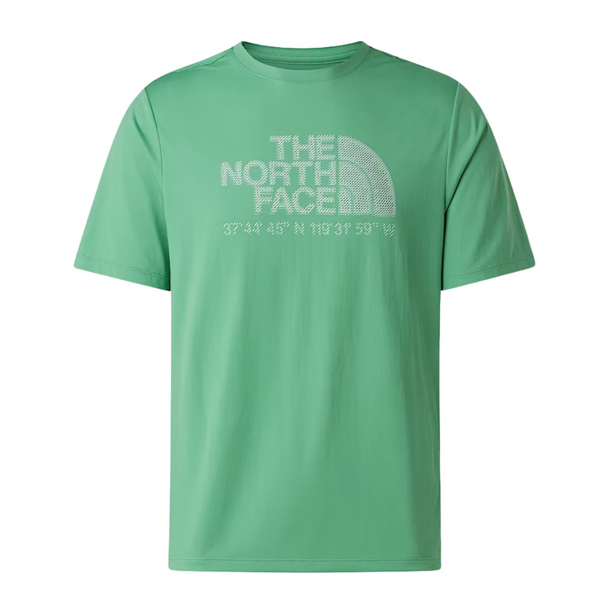The North Face Mens 24/7 S/S Tee Logo Graphic Vert | 571 Dimmed Algae