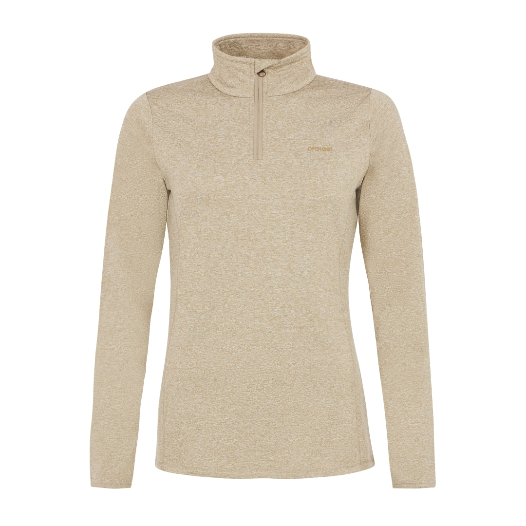 Protest Women’s Fabrizm 1/4 Zip Top Beige