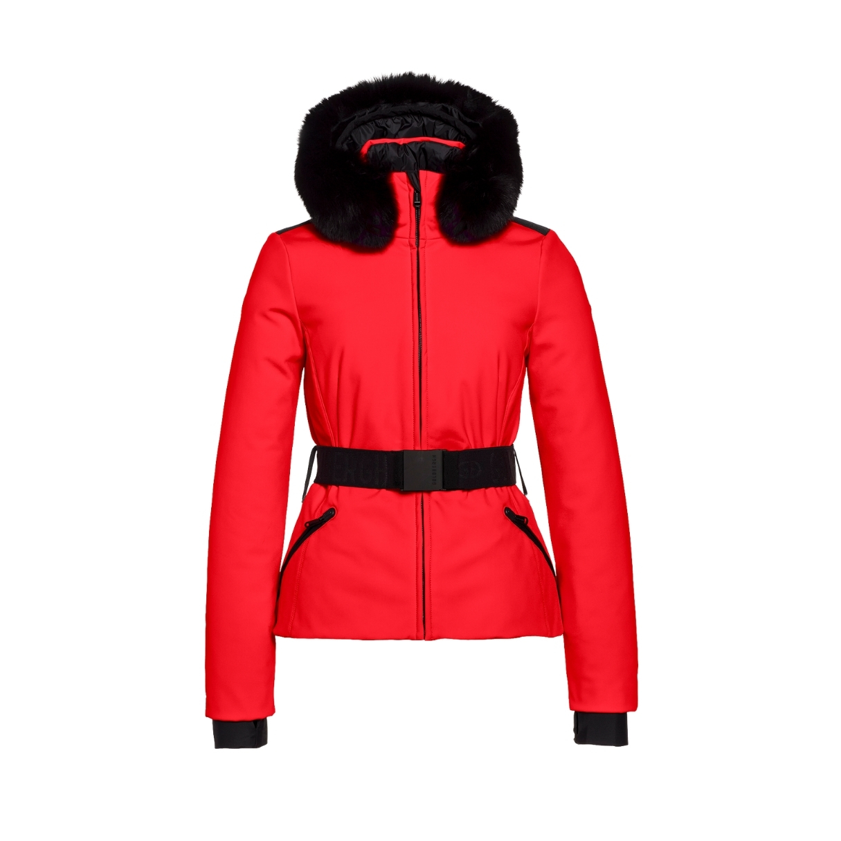 Goldbergh Womens Hida Ski Jacket Faux Border Rouge |