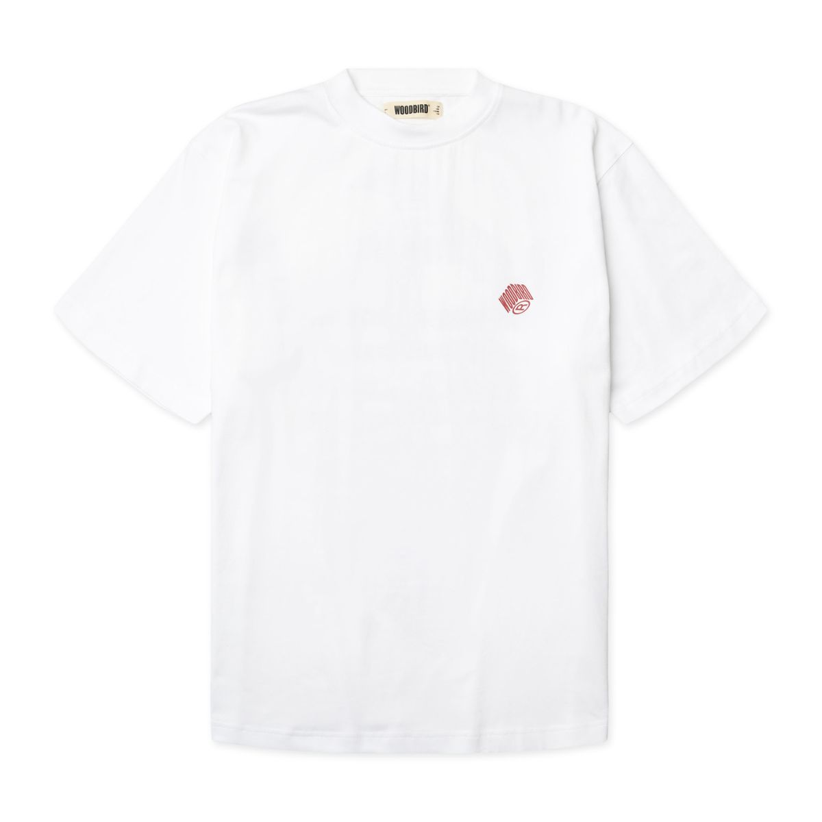 Woodbird Mens WBBaine Carp Tee Wit