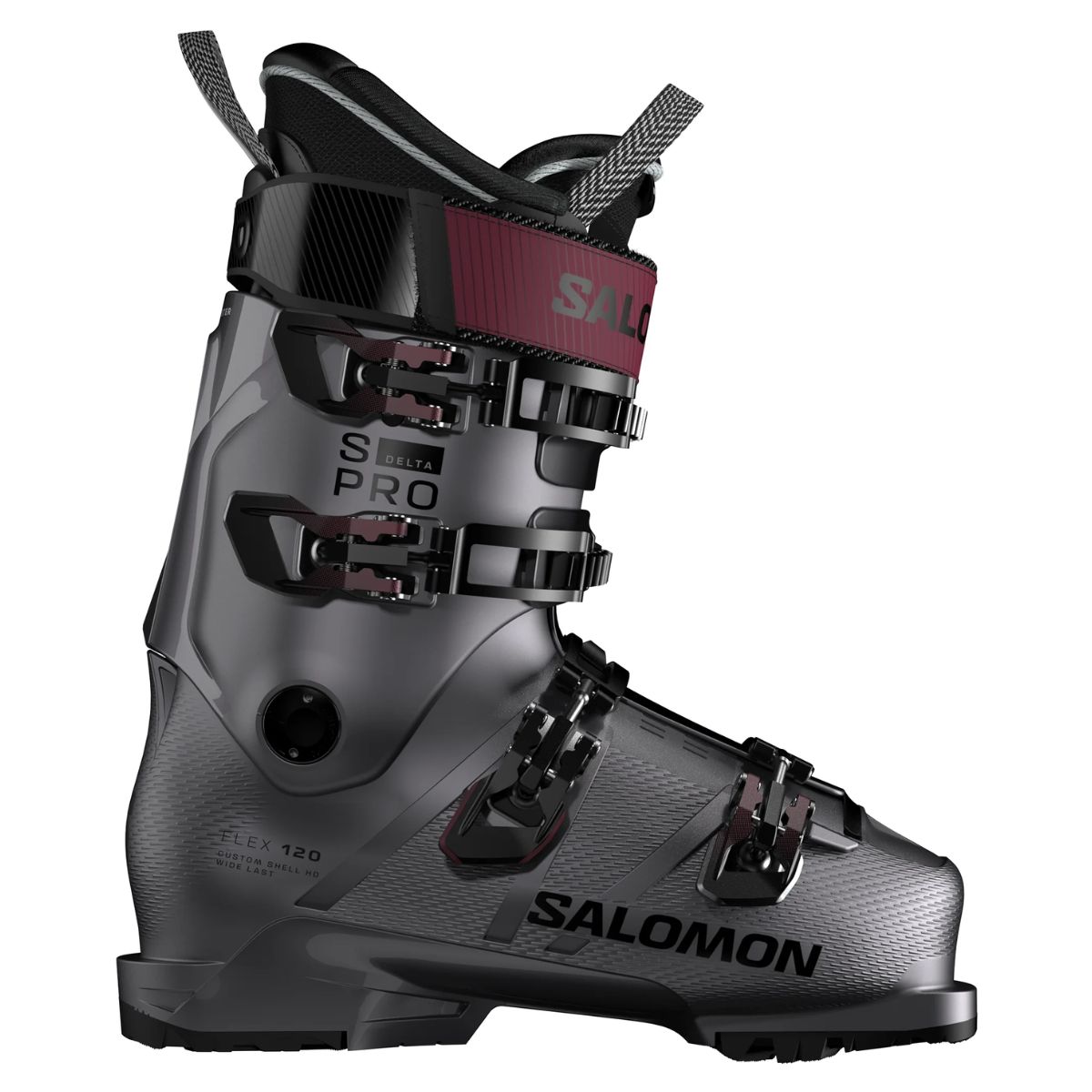 Salomon S/Pro Delta 120 GW Gris Fonce | Beluga Met./beluga Met./burgundy Met.