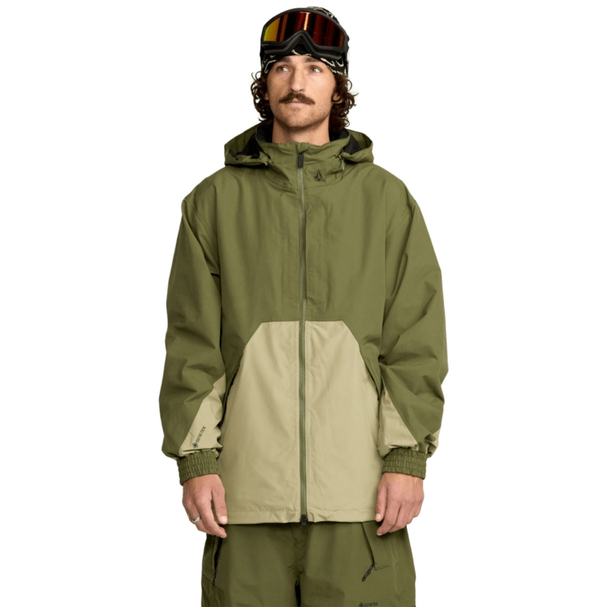 Volcom Mens Longo Gore-Tex Jacket Olijf