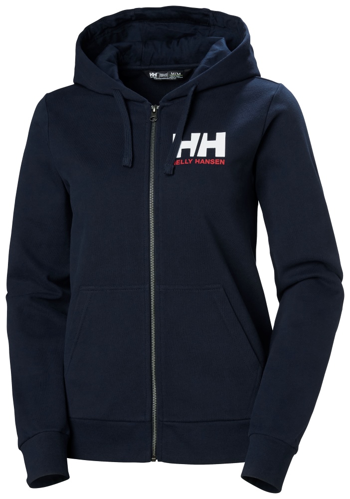 Helly Hansen Women’s HH Logo Full Zip Hoodie 2.0 Bleu Marine |