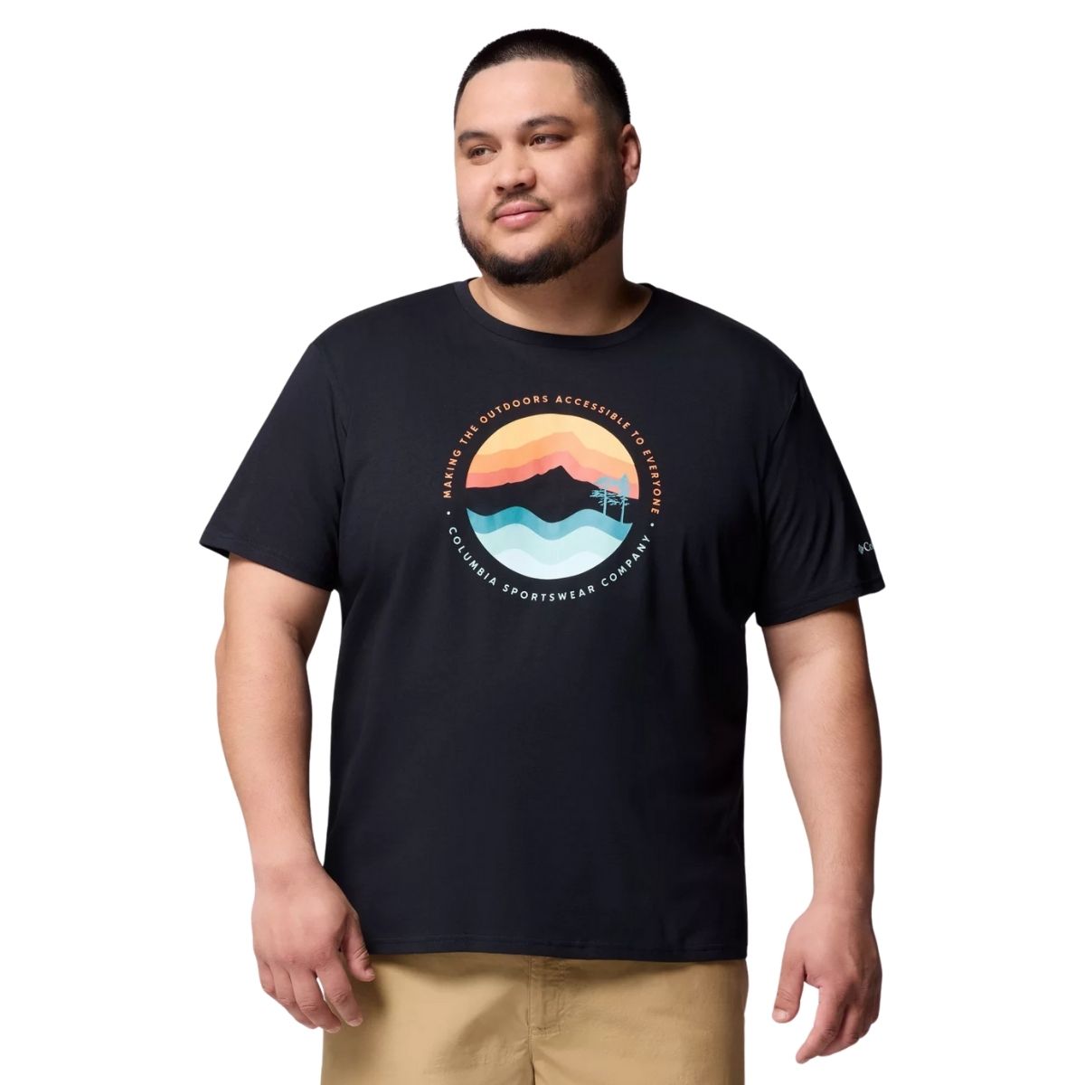 Columbia Mens Path Lake Graphic Tee II Zwart