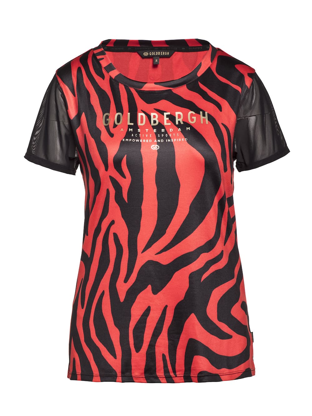 Goldbergh Tigina Shortsleeve Top Dessin Rouge |