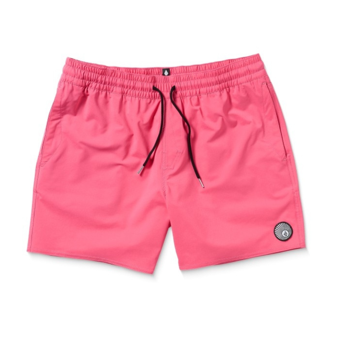 Volcom Mens Lido Solid Trunk 16 Roze