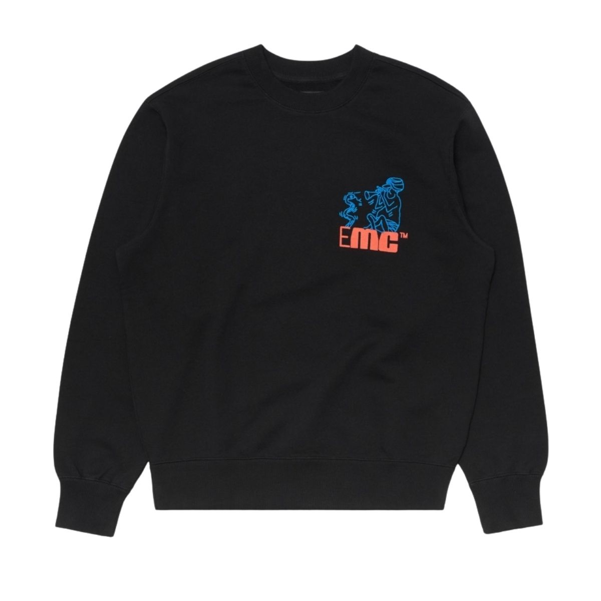 Edwin Europe Mens Charmer Chest Sweat Zwart