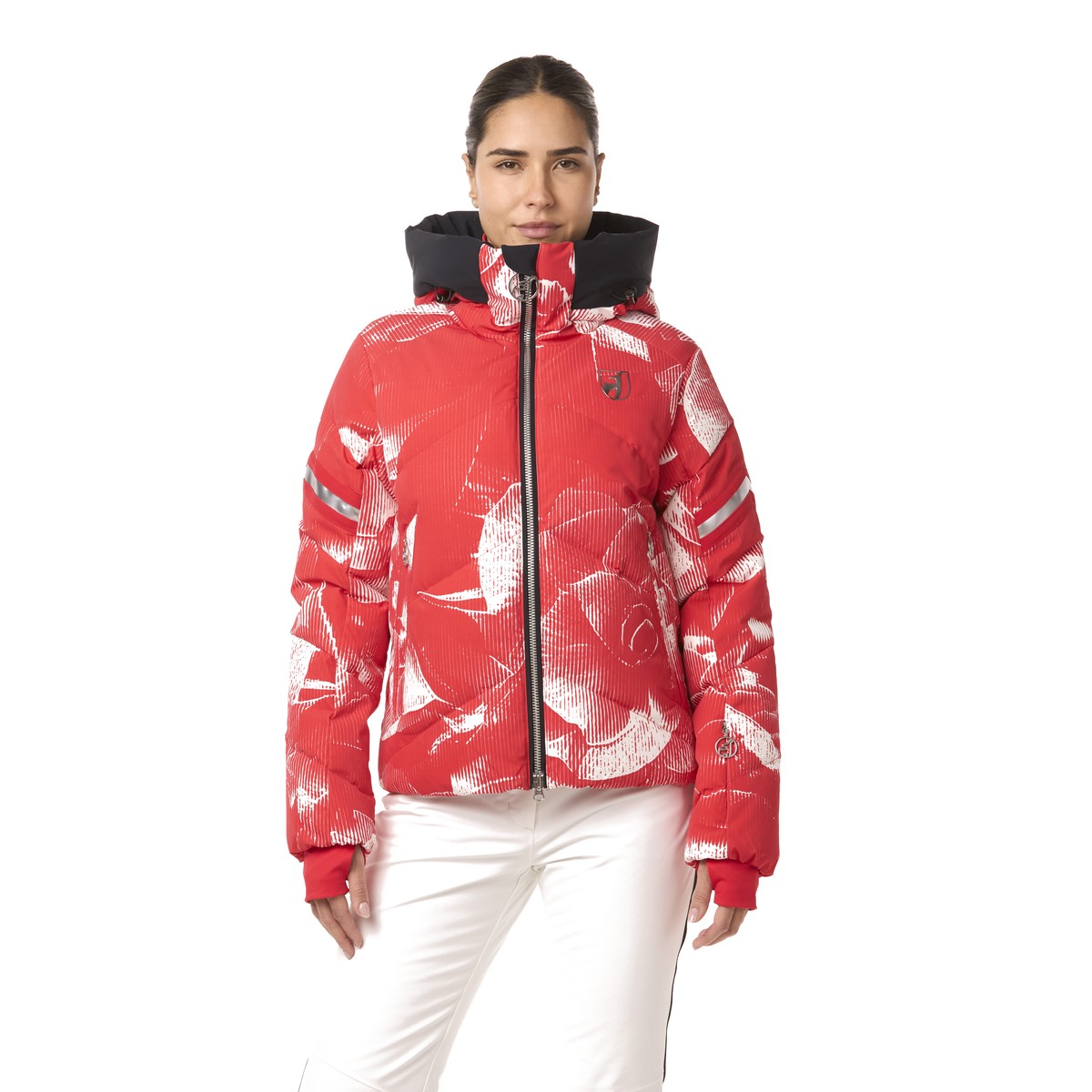 Toni Sailer Helena Print Women Ski Jacket Rood