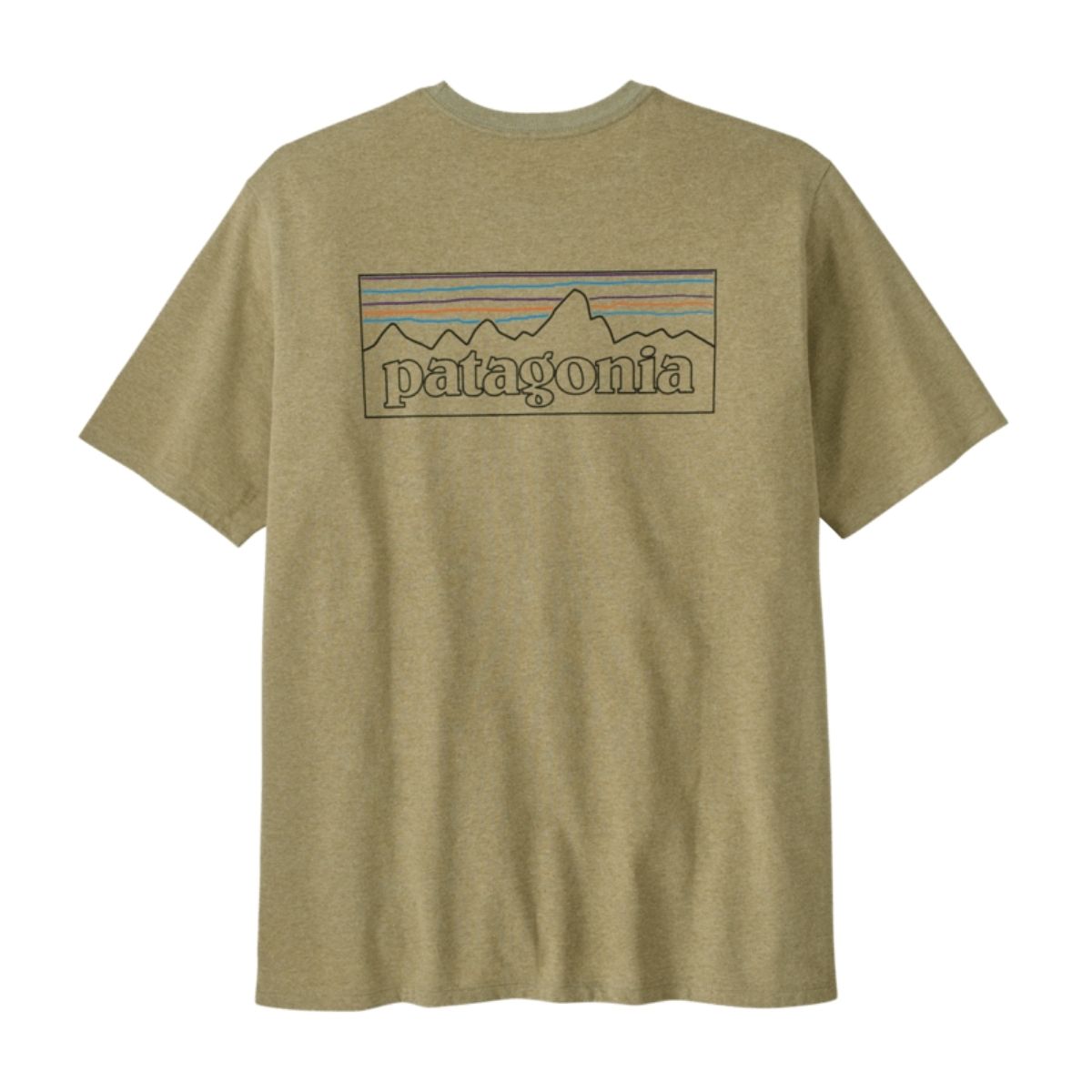 Patagonia Mens P/6 Logo Responsibili/Tee Groen