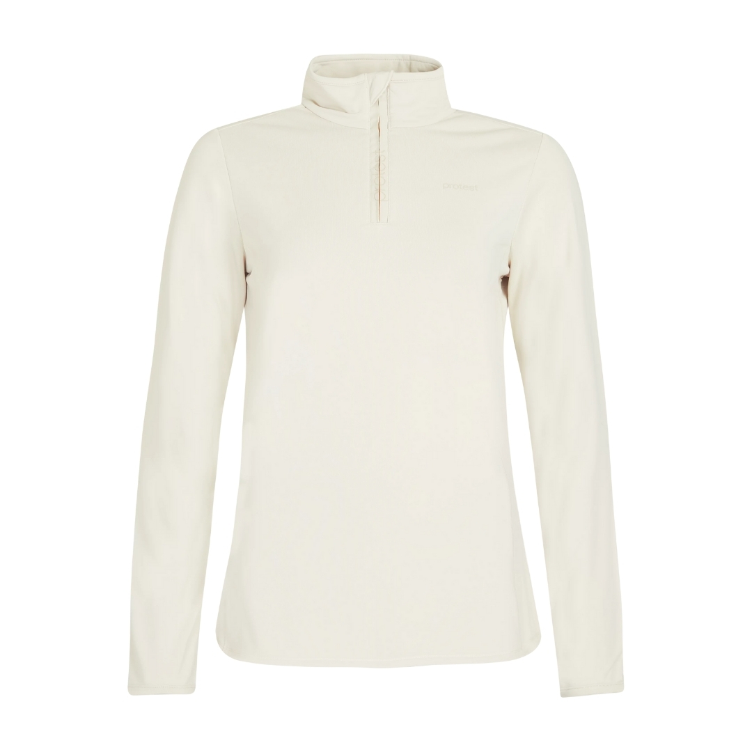 Protest Women’s Fabriz 1/4 Zip Top Blanc | 106 Kit Offwhite