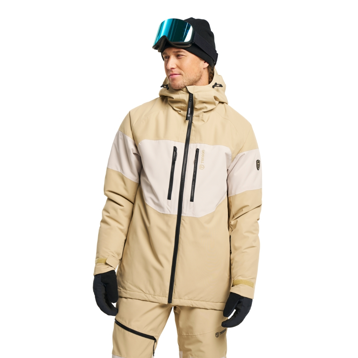 Tenson Mens Kiroro Ski Jacket Beige