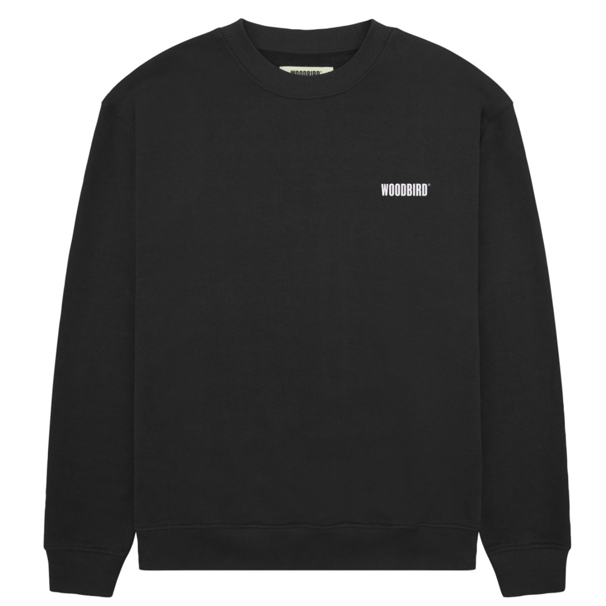 Woodbird Mens WBCane Founded Crew Zwart