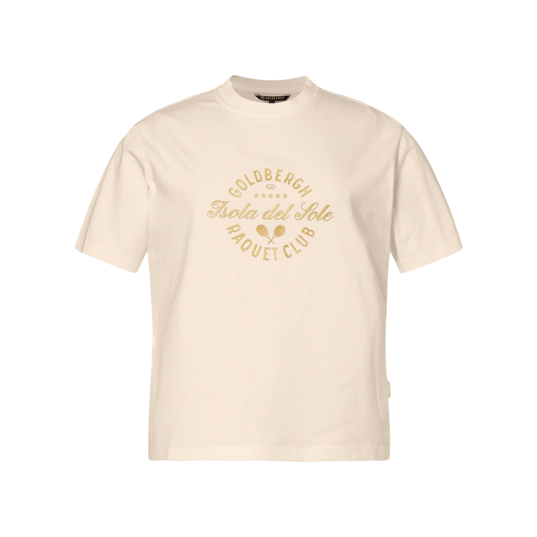 Goldbergh Womens Aurelia Short Sleeve Top Beige