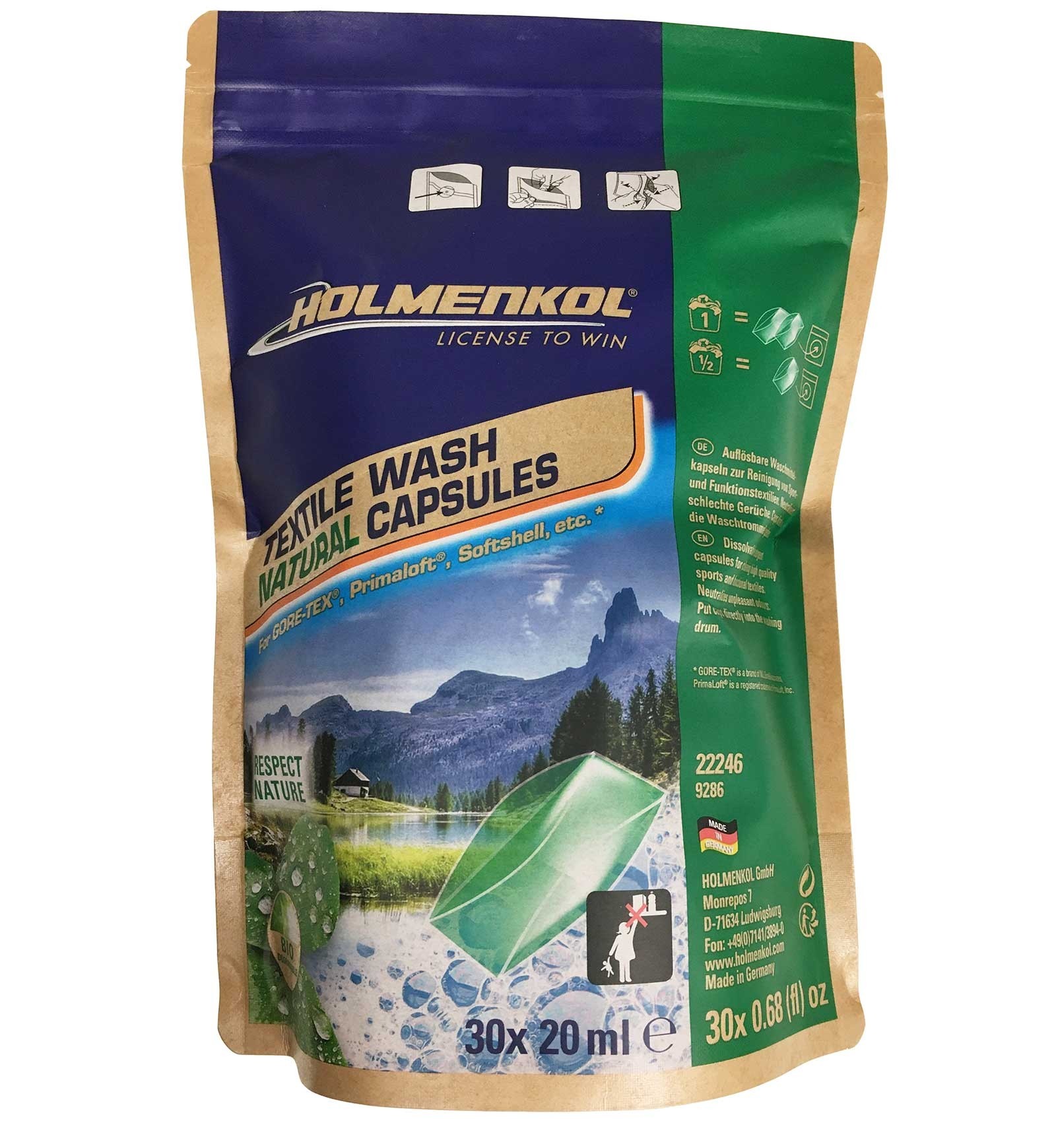 Holmenkol Textile Wash Natural Capsules 30 Diversen Divers | 24456