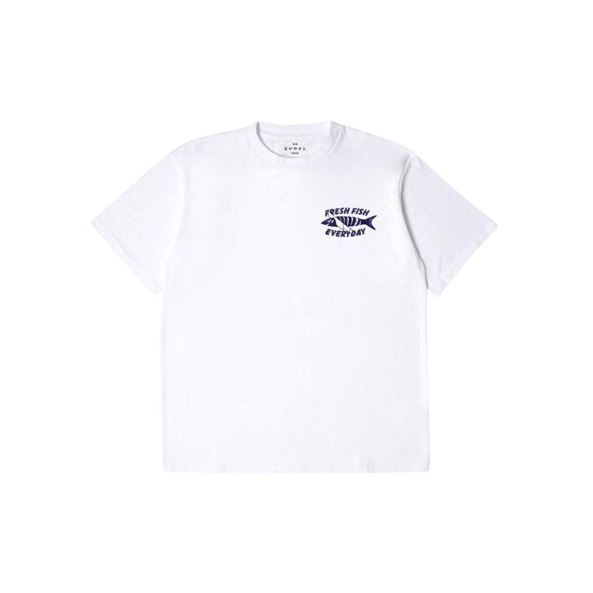 Edwin Europe Mens Monsieur Sakana TS Wit