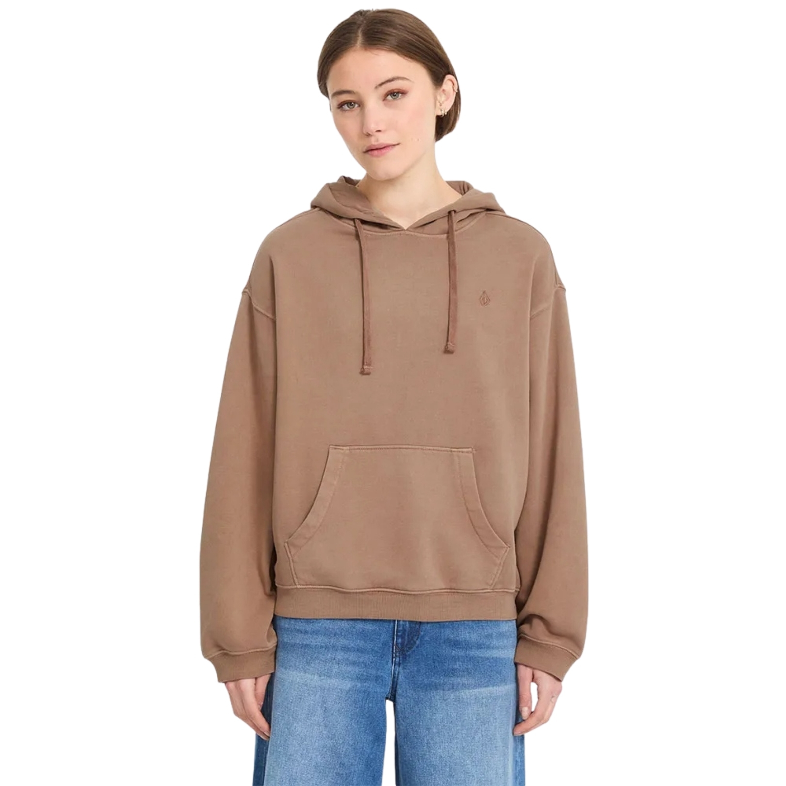 Volcom Womens Stone Soft Hoodie Khaki
