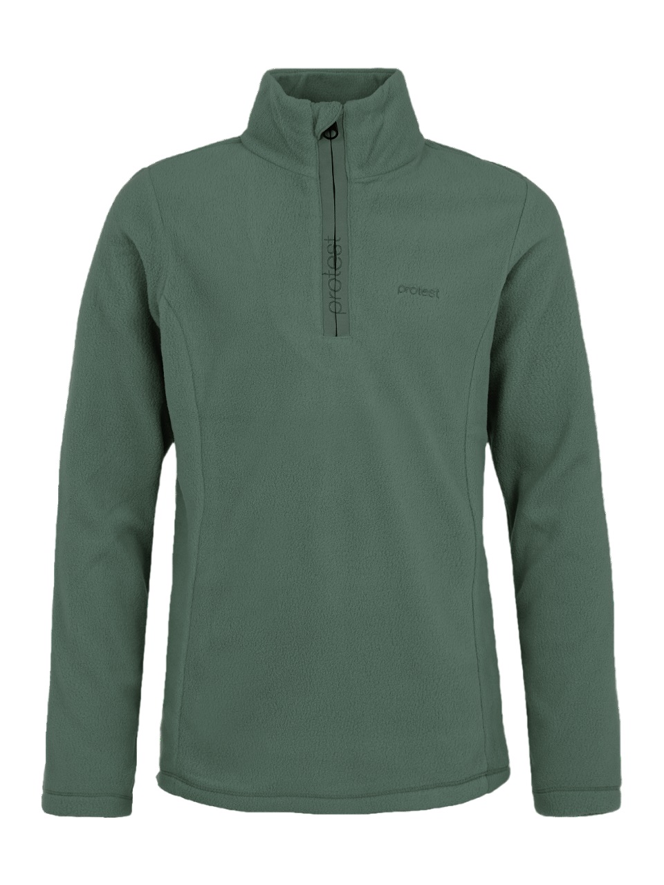 Protest Girls Mutey Jr 1/4 Zip Top Vert | 251 Evergreen