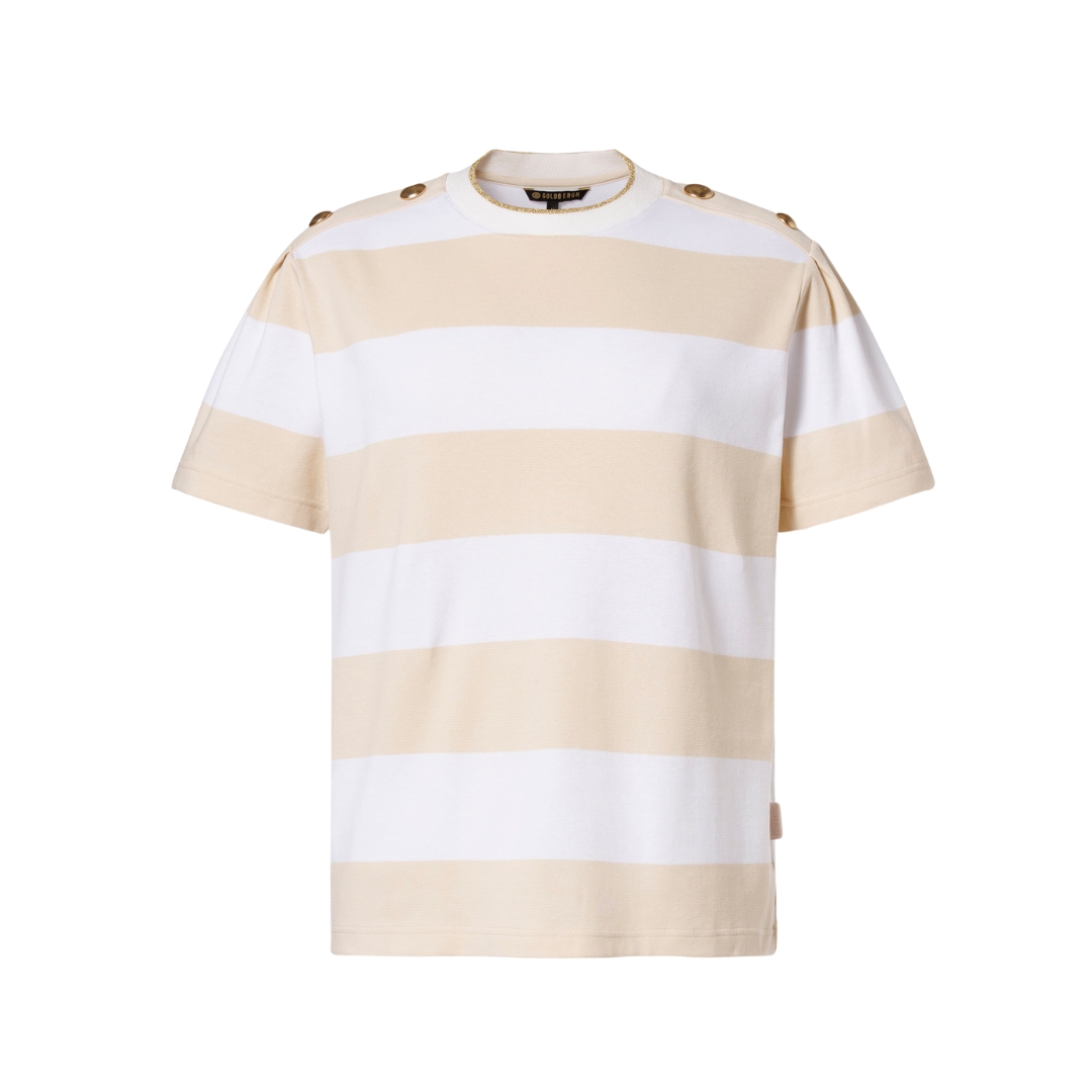 Goldbergh Womens Lido Short Sleeve Top Beige