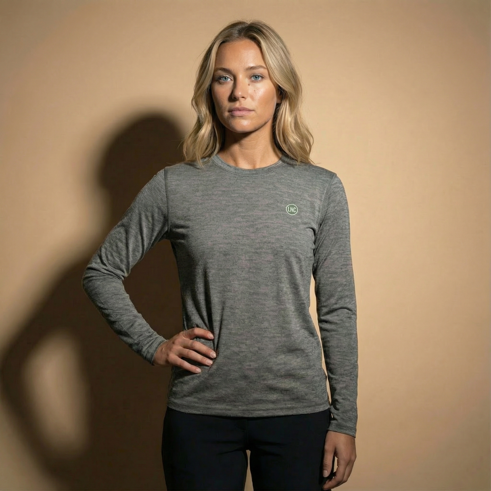 Lynce Womens Premium Merino Long Sleeve Grijs