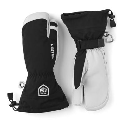 Hestra Army Leather Heli Ski Jr 3-finger | 100 Black | 5